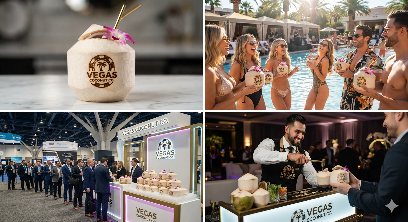 Sweet Swirl tropical event tiers — backyard luau, VIP pool lounge, family luau, beach wedding