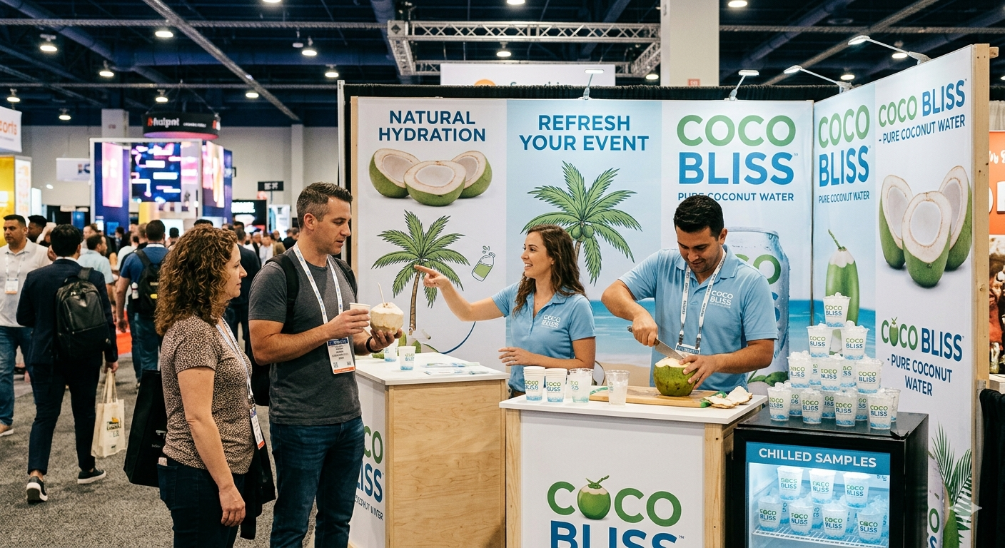 Vegas Coconut Co. multi-event collage — corporate activations and pool parties